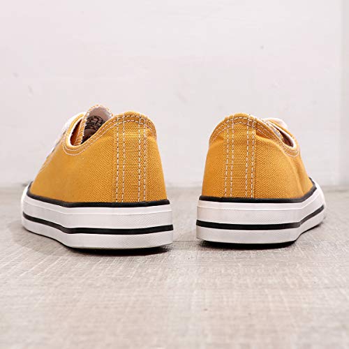 Canvas Low Top Sneaker Lace-up Classic Casual Shoes Yellow