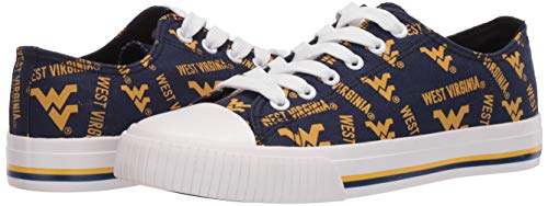 Womens Low Top Repeat Print Canvas Shoes