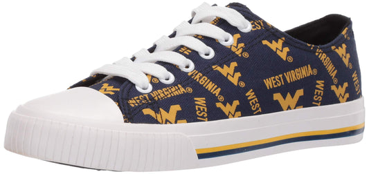 Womens Low Top Repeat Print Canvas Shoes