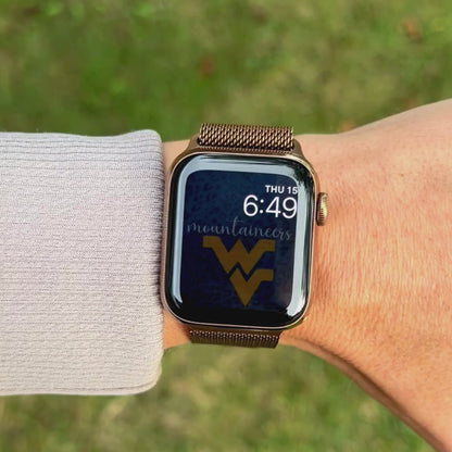 WVU Apple Watch Faces for Game Day x3