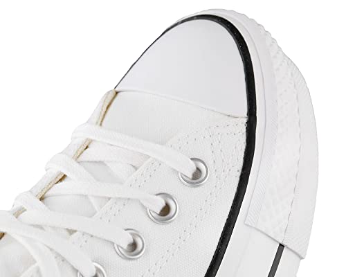 White converse hotsell black line